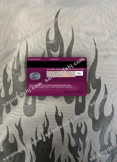 USA California Varo bank mastercard photolook back